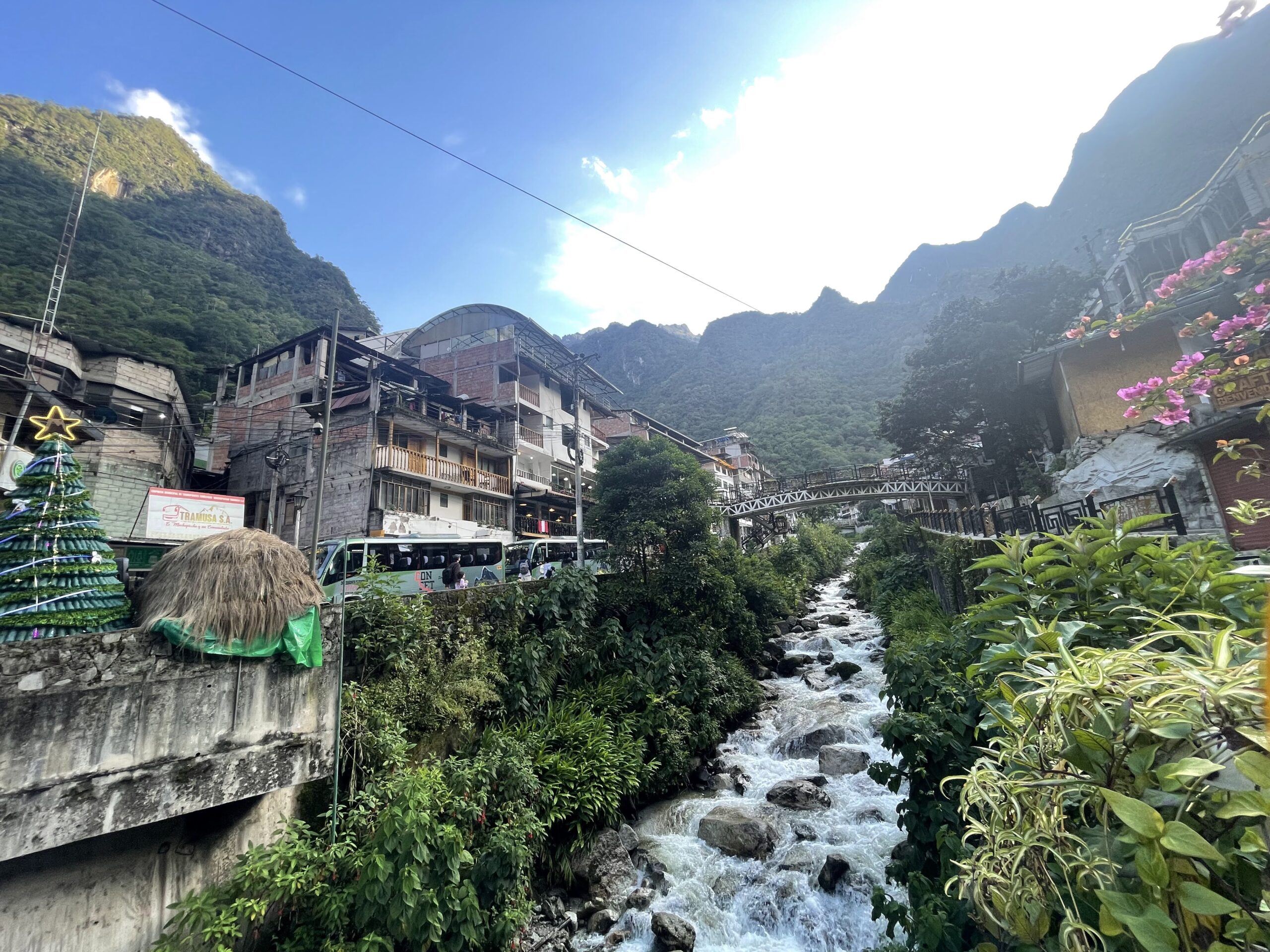 Aguas Calientes   river   building   Peru
