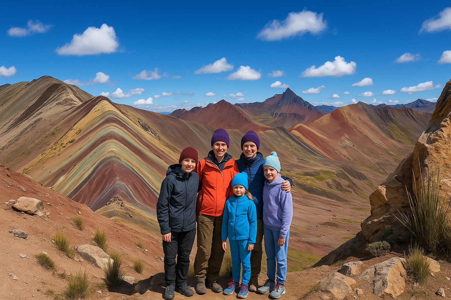 Peru regenboog berg - Reizen met kinderen in Peru - Reizen met tieners! Waarom het hun wereld verrijkt.