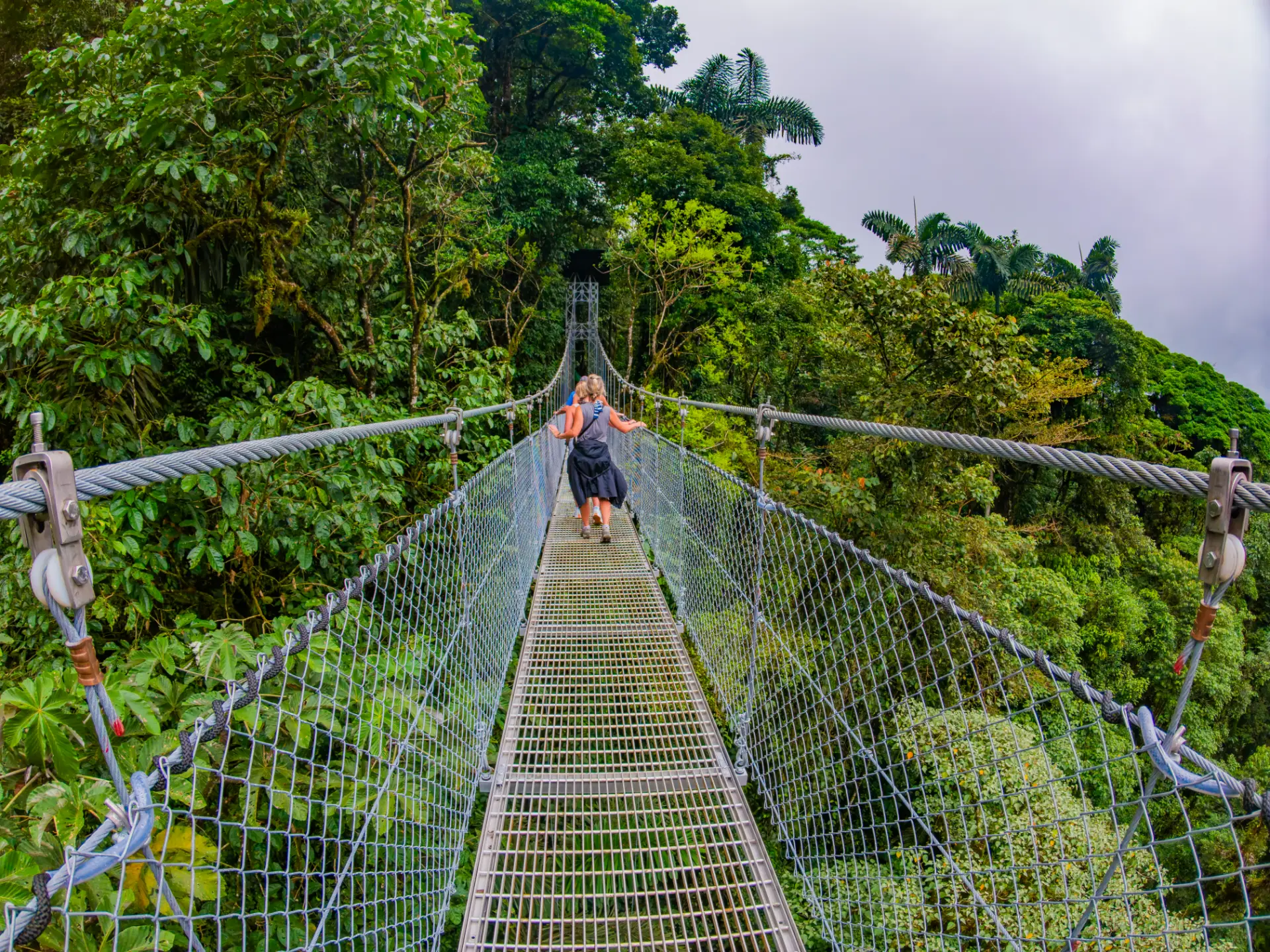 Hangende bruggen - Reizen met kinderen en impact in Costa Rica - Duurzame familiereis Costa Rica met Elektrische Auto